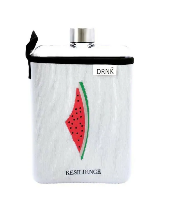 DRNK Flat Reusable Slim Tritan Water Bottle 500ml [Watermelon]