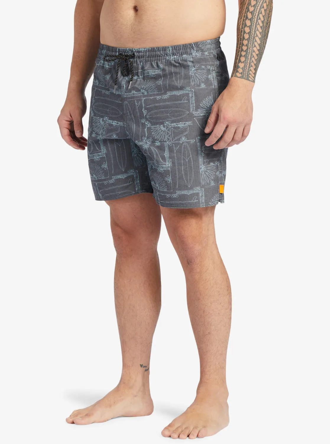 Quiksilver Waterman Longboard Volley 17" Elastic Waist Shorts