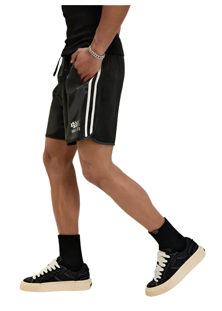 Satin Side Panel Shorts